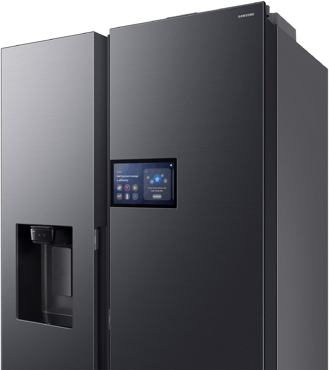 Samsung 615L Side-by-Side Refrigerator AI Home - Black SRS6500BA