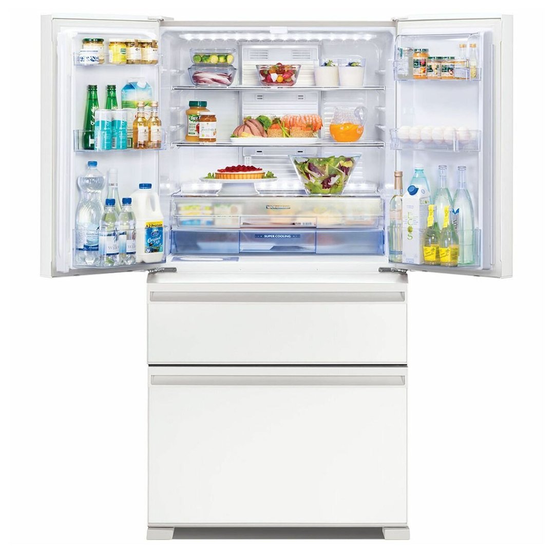 Mitsubishi Electric 564L French Door Fridge - Glacier White MRLX564ERGWHA