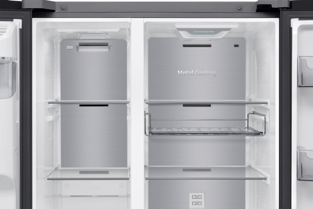 Samsung 615L Side-by-Side Refrigerator Family Hub - Black SRS6800BFH
