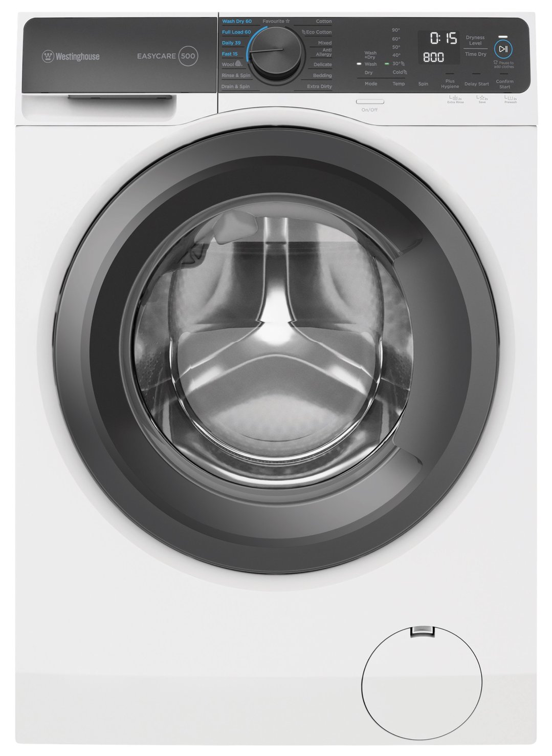 Westinghouse 9kg Front Load Washing Machine with 5kg Dryer White WWW9024M5WAS