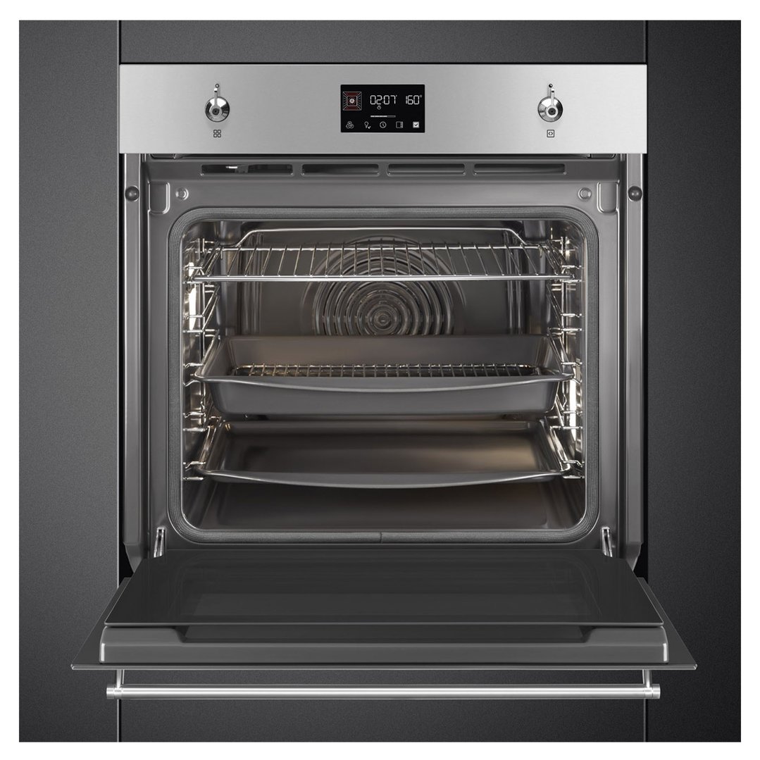 Smeg 60cm Classic Pyro Oven - EvoScreen - Stainless Steel SOPA6302TX