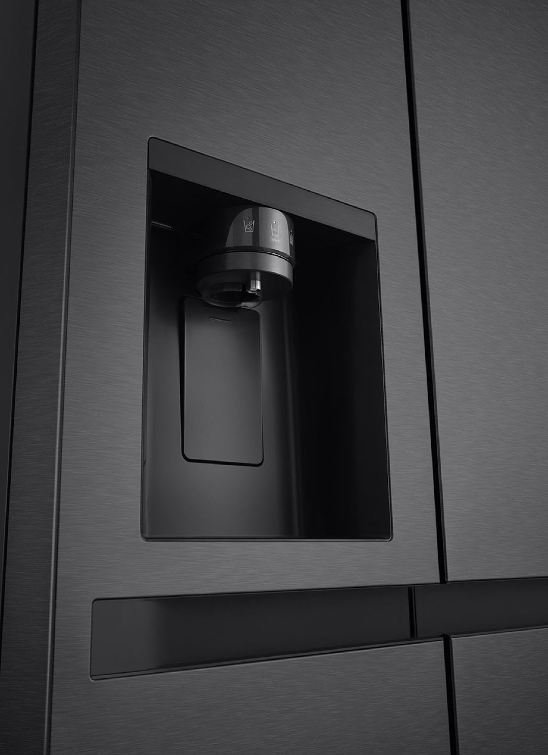 LG 625L Side by Side Non Plumbed Matte Black GS-N599MBL