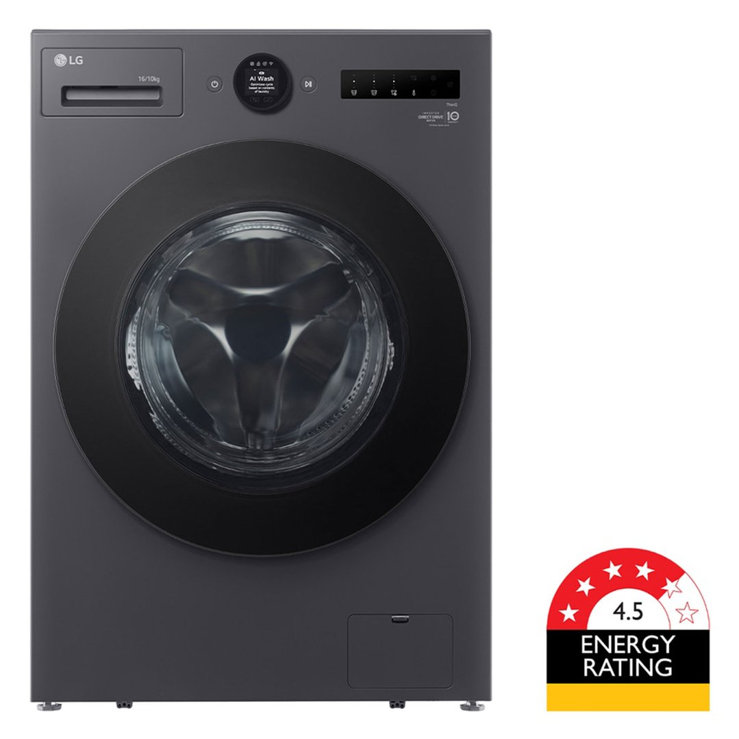 LG 16/10kg Series XL Front Load Washer Combo - Graphite Finish WXLC-1016GX