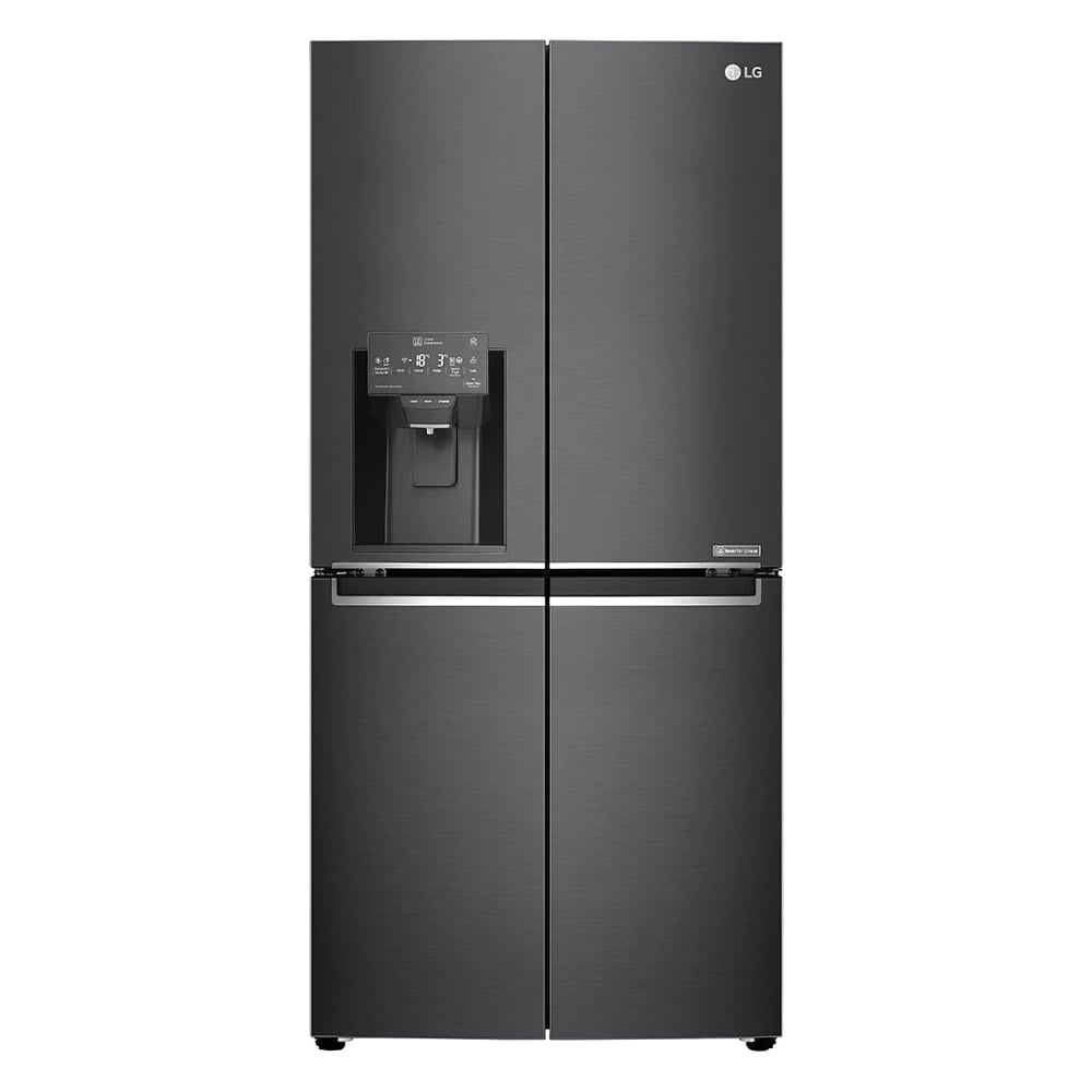 LG 506L Slim Plumbed French Door Fridge Matte Black Finish GFL570MBL