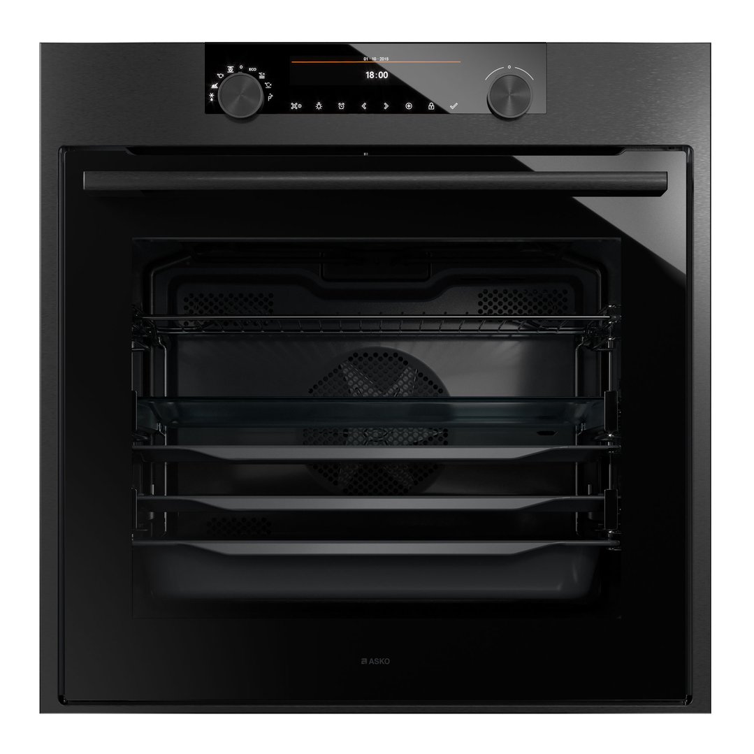 Asko 60cm Craft Pyrolytic Oven Black steel OP8687B