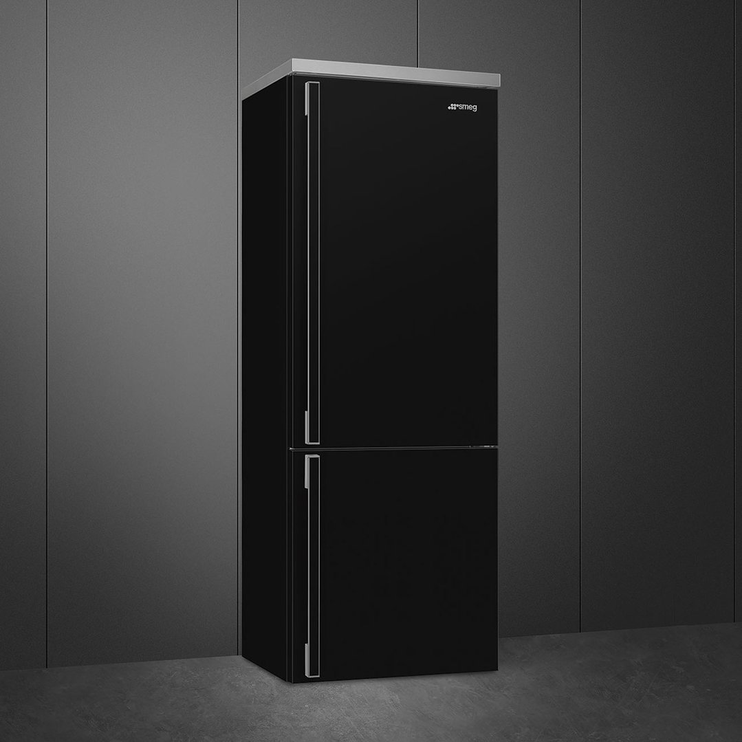 Smeg Portofino 481L Bottom Mount Refrigerator - Black FA490RBL5AU
