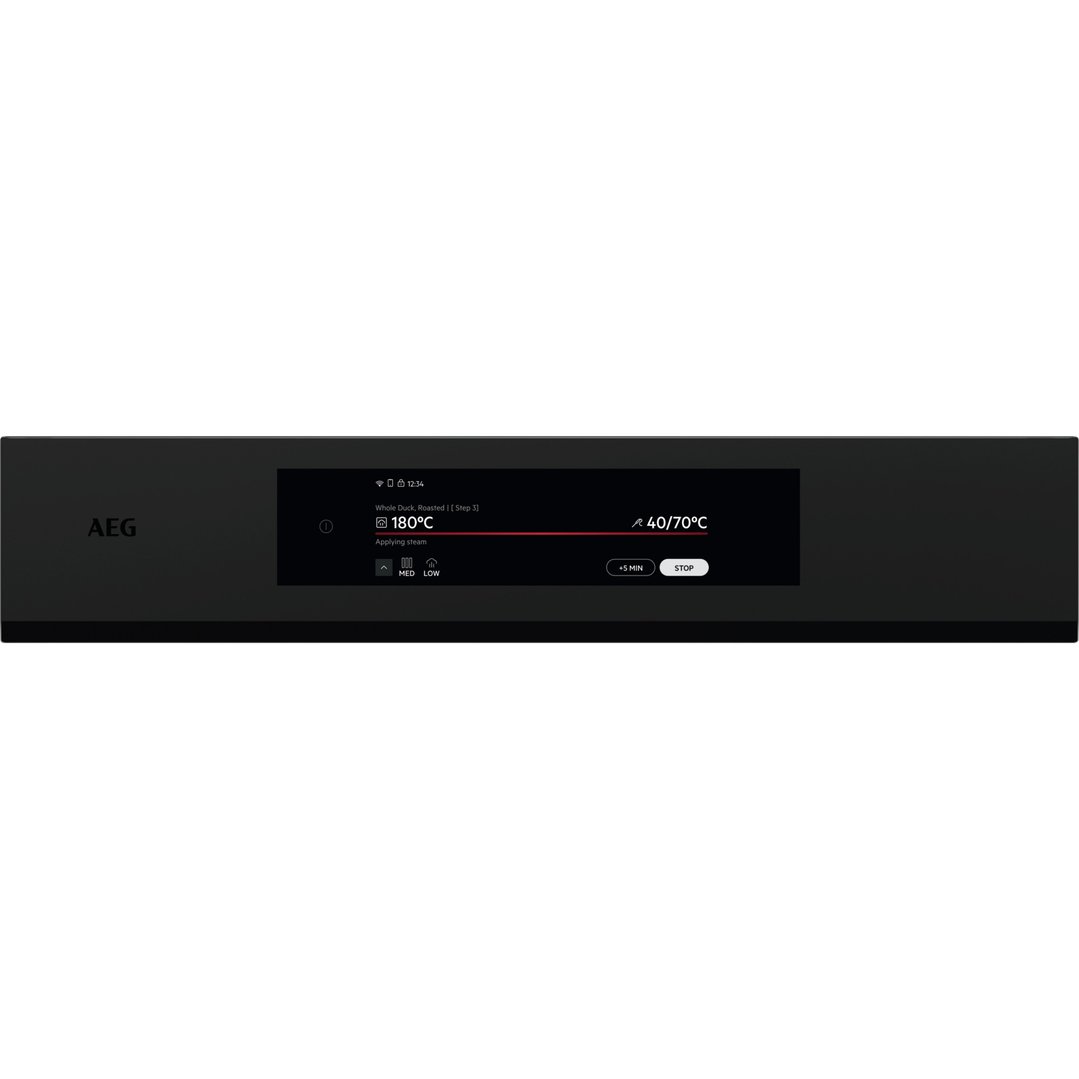 AEG 45cm COMBIQUICK® Matte Black Microwave Oven NKK9A801T
