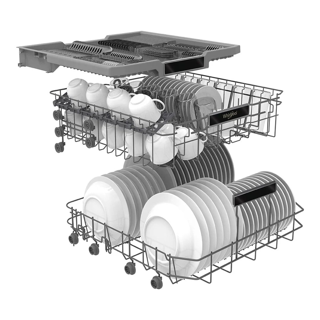 Whirlpool 14 Place Setting Freestanding Dishwasher - White WDFS3R4OWEAU