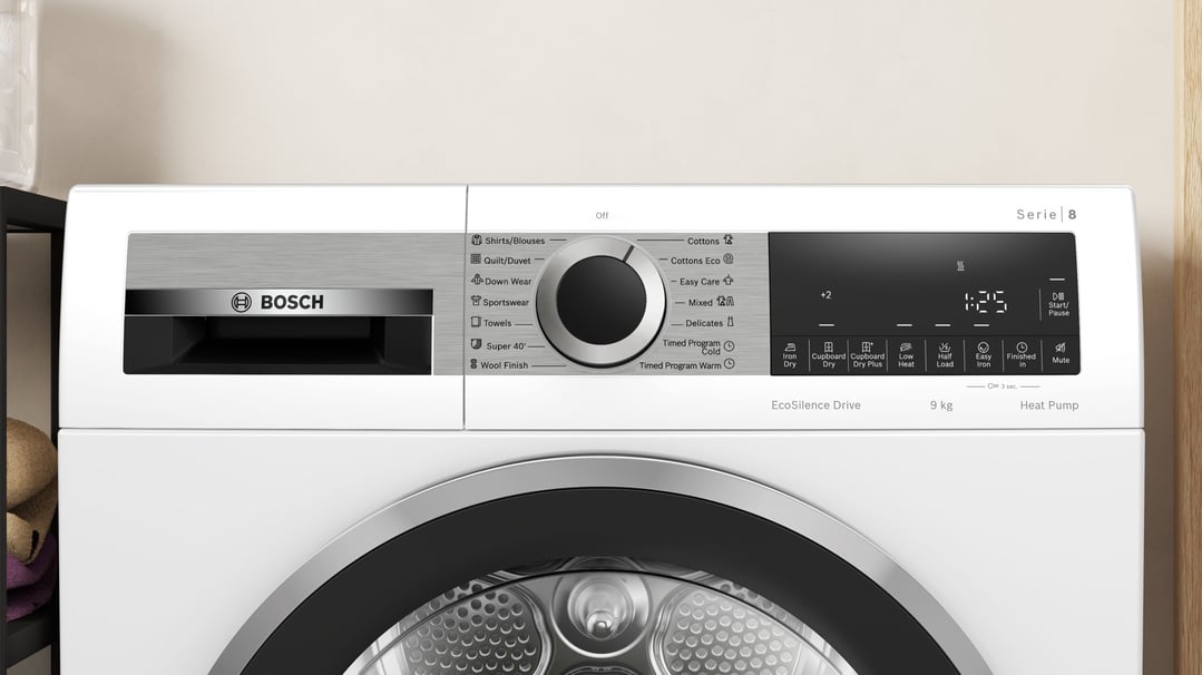 Bosch 9kg Series 8 Heat Pump Dryer WQG24201AU