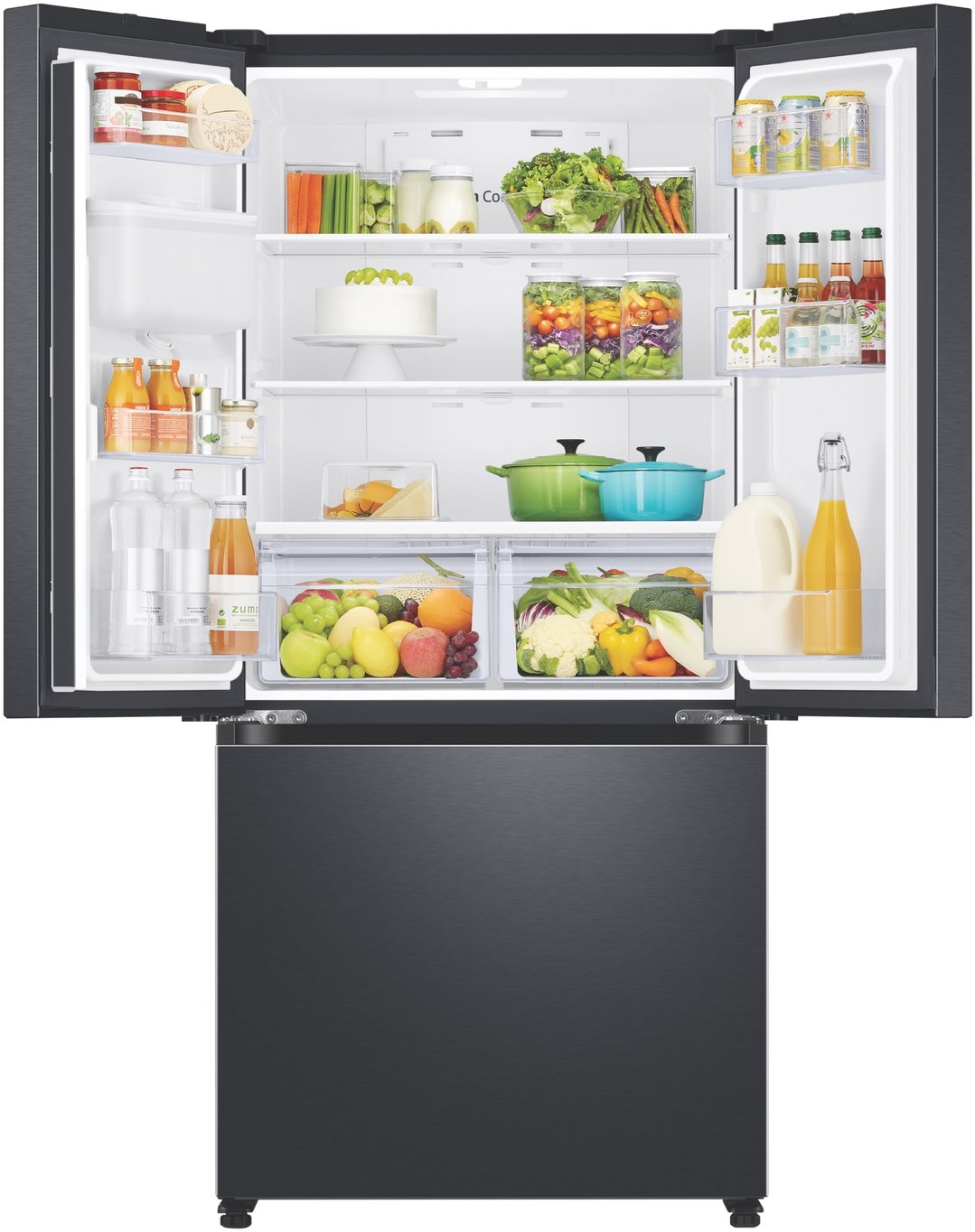 Samsung 495L French Door Refrigerator Freezer Drawer - Black SRF5300BD
