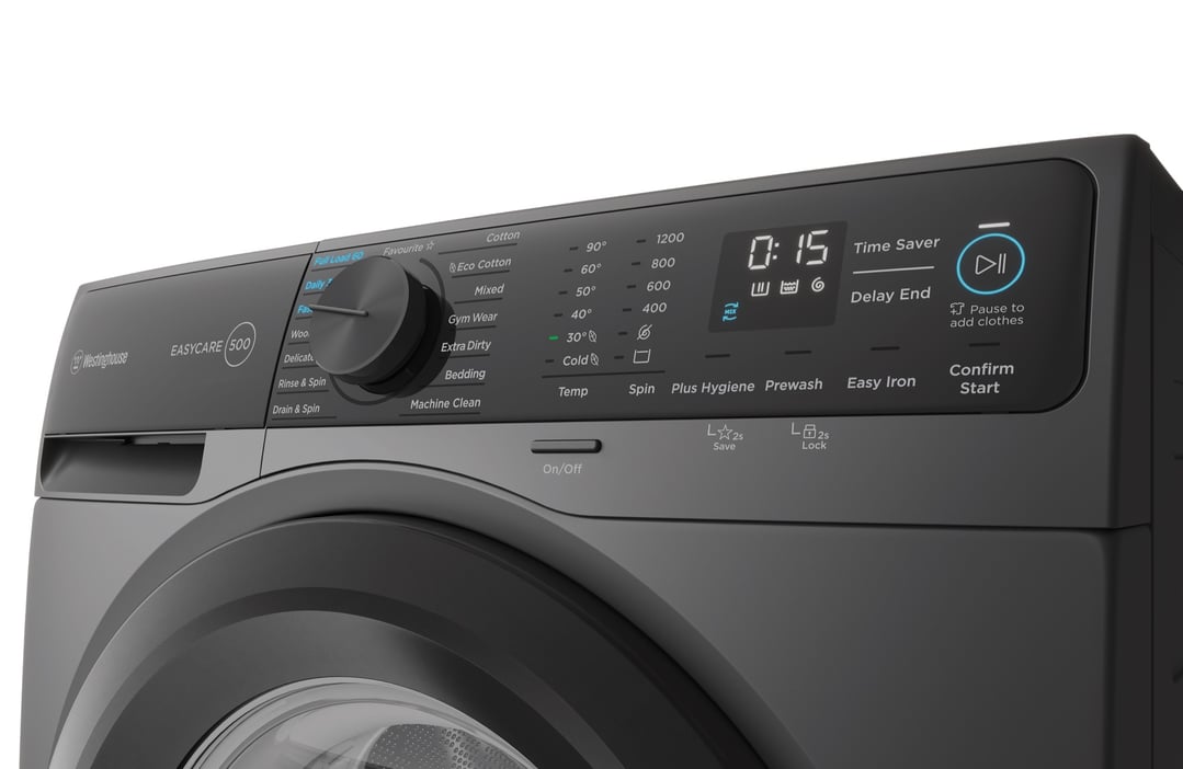 Westinghouse 9kg EasyCare 500 Front Load Washing Machine Dark Onyx WWF9024M5SAS