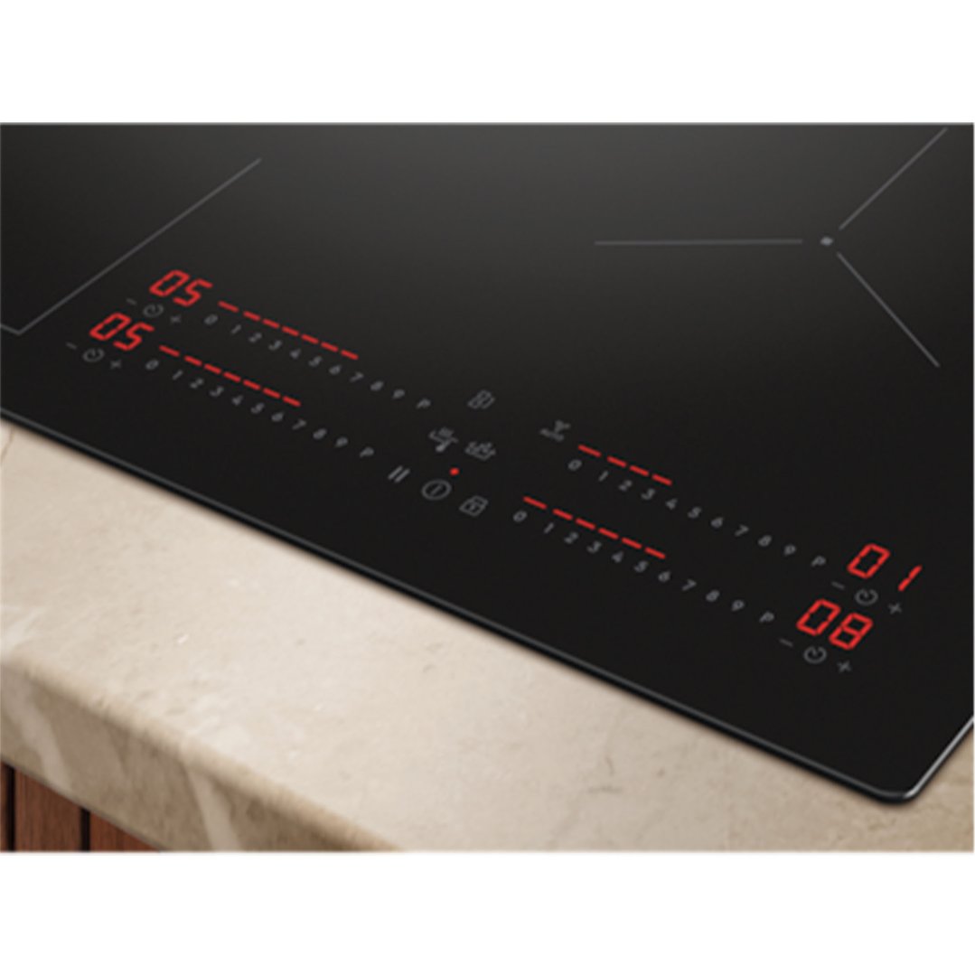 Electrolux 60cm 4 Zone Induction Cooktop with SaphirMatt SE Surface, Matte Black - 800 Series KIS67453IT