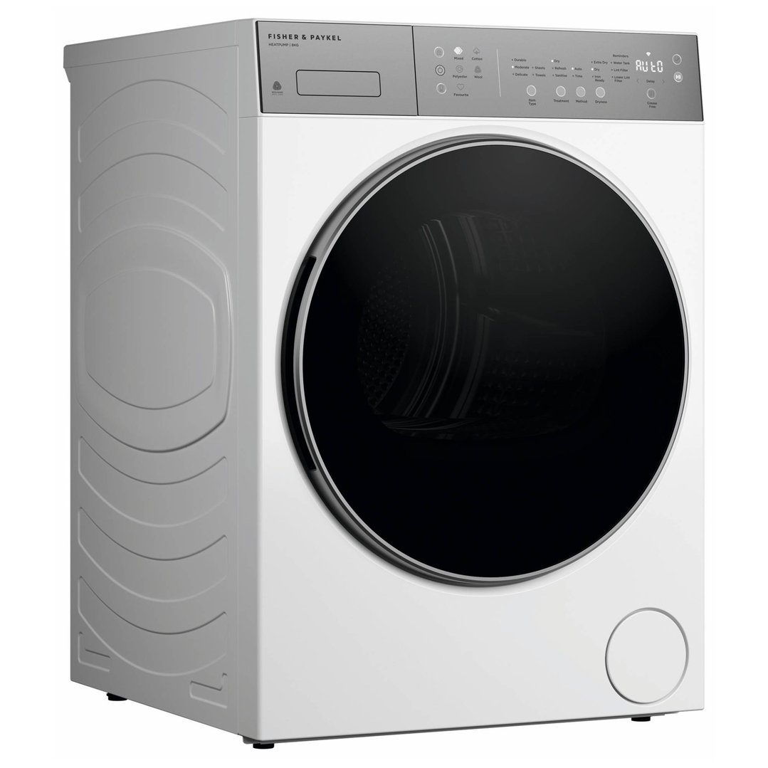 Fisher & Paykel 8kg Series 5 Contemporary Heat Pump Dryer - White DH8060J5