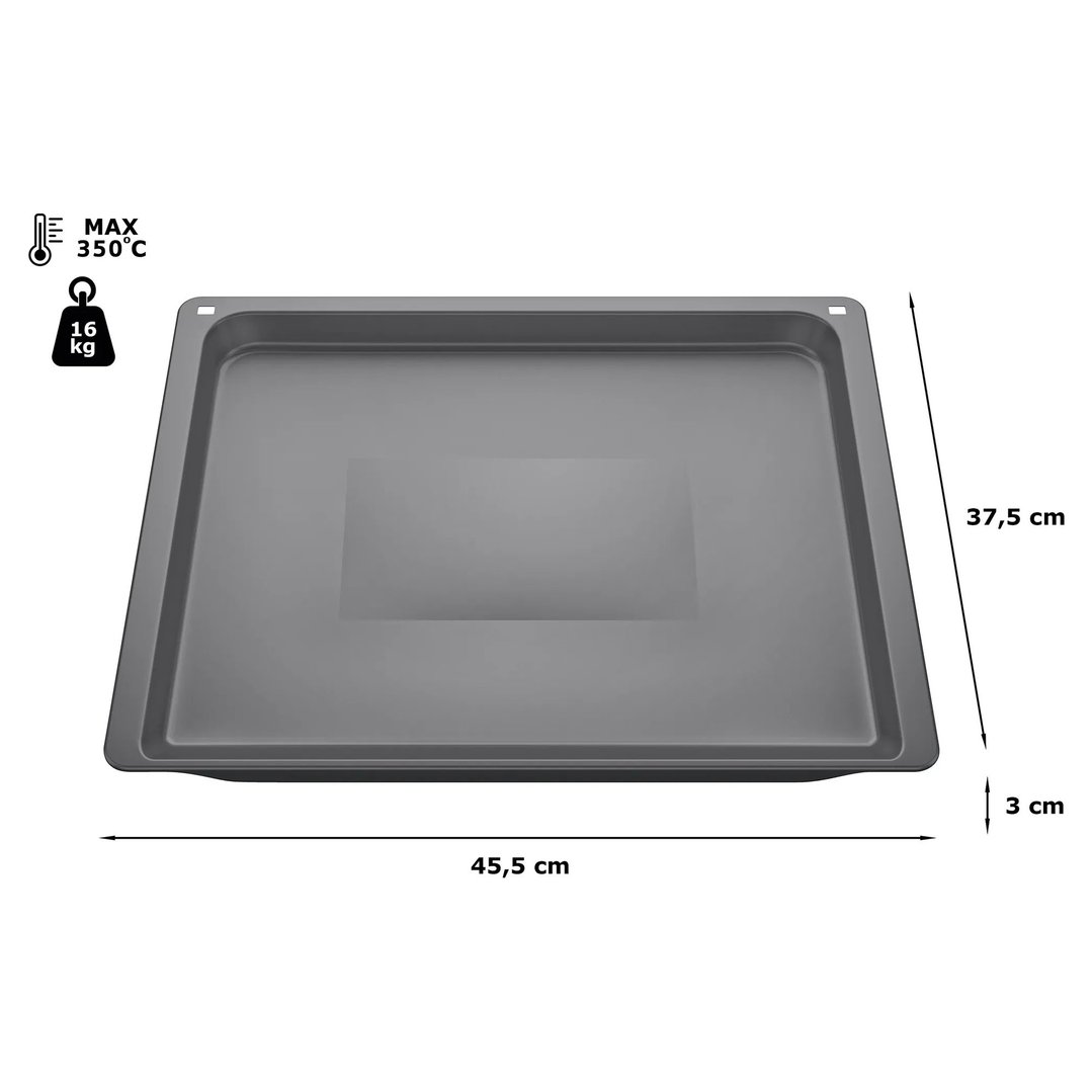 Bosch Baking tray 30 x 455 x 375 mm Anthracite HEZ631070