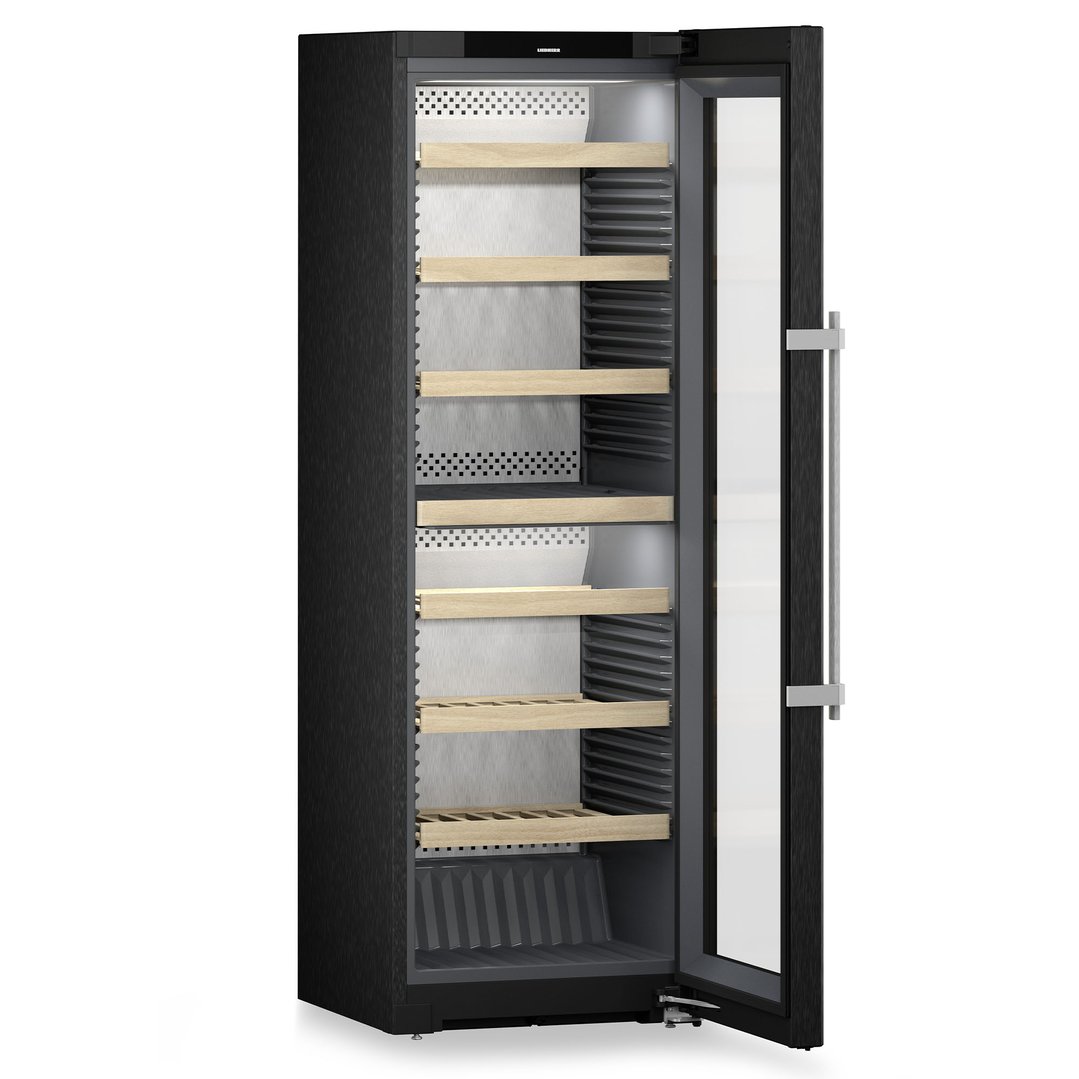 Liebherr 155 Bottle Dual Zone Wine Fridge - BlackSteel WPBS5262RHH