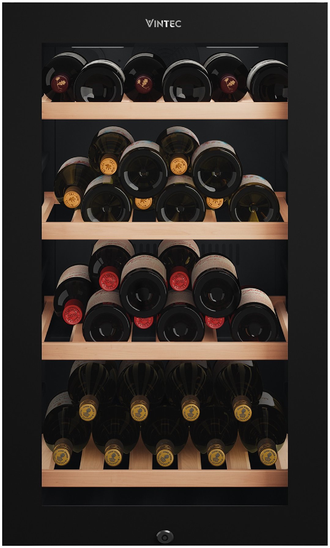 Vintec 35-Bottle Single Zone Wine Cabinet VWS830FCB-X