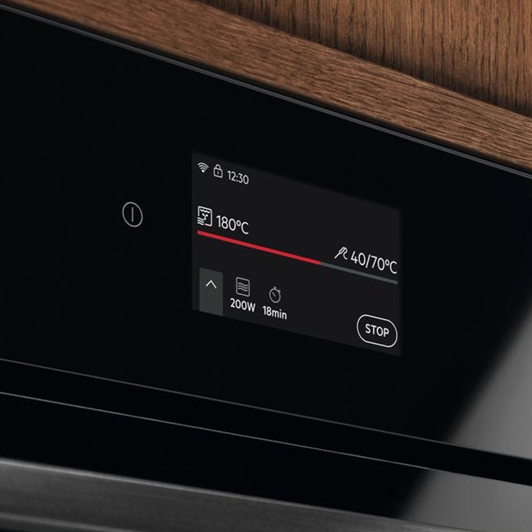 Electrolux 45cm Compact Combi Microwave Oven, Black - 800 Series EVEM6847ZB