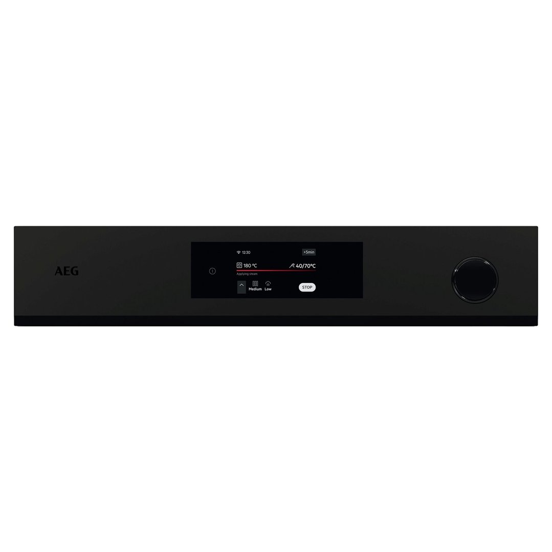 AEG 60cm Multifunction 22 Matte Black STEAMCRISP® Oven NBR7P731ST