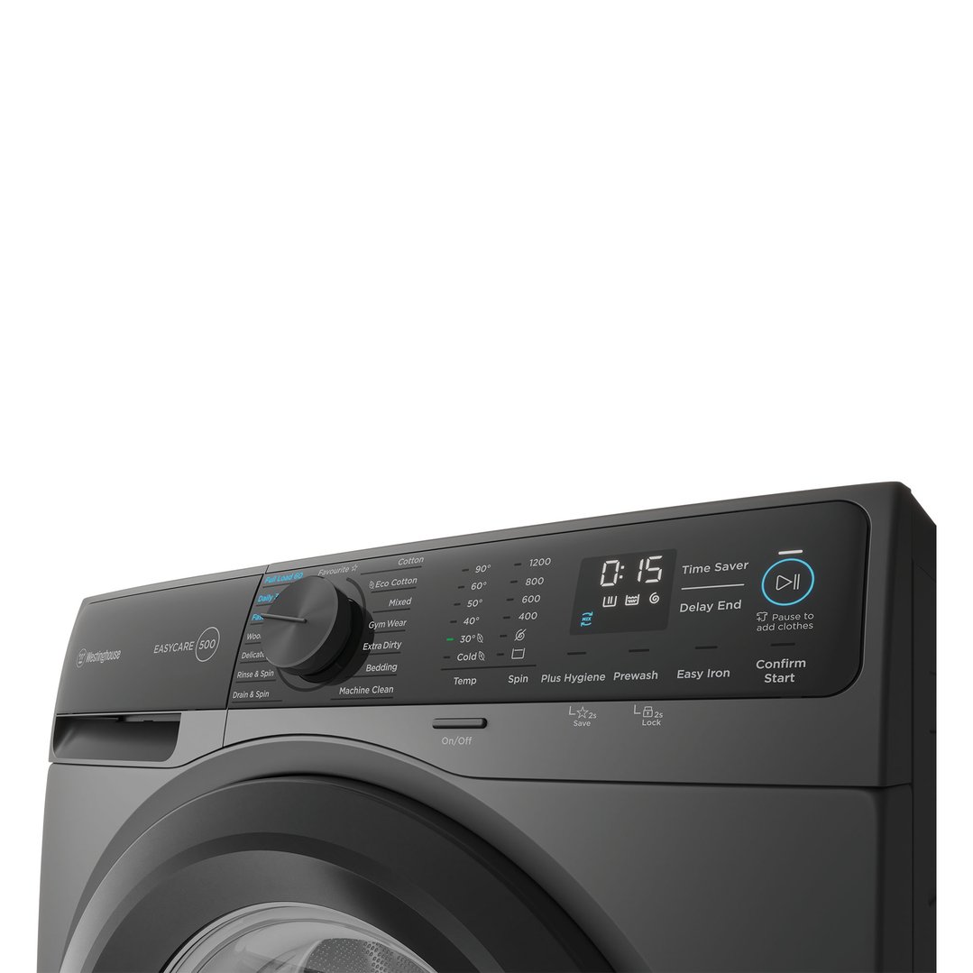 Westinghouse 9kg EasyCare 500 Front Load Washing Machine Dark Onyx WWF9024M5SAS