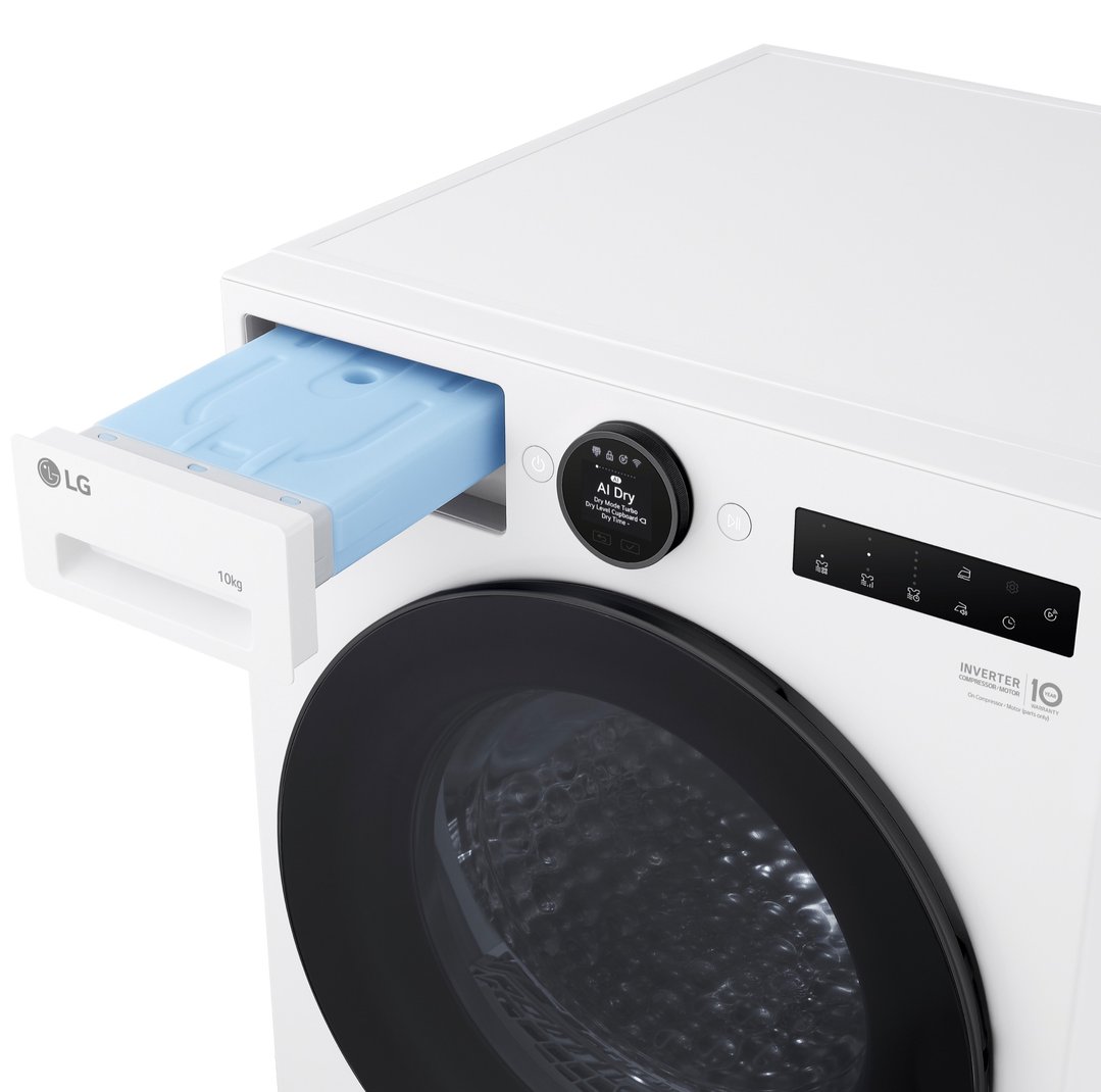 LG 10kg Series 9 Heat Pump Dryer - 9 Star - Essence White DXH9-10W