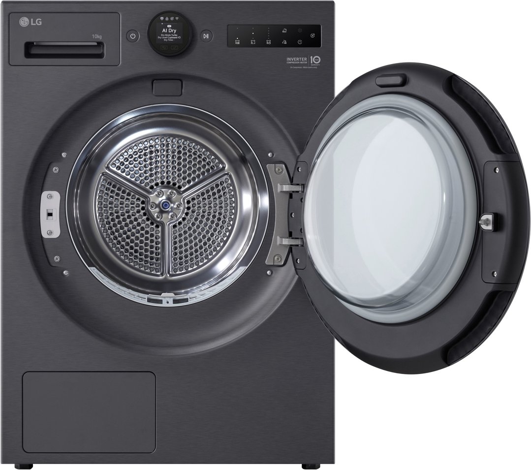 LG 10kg Series 9 Heat Pump Dryer - 9 Star - Matte Black DXH9-10MB