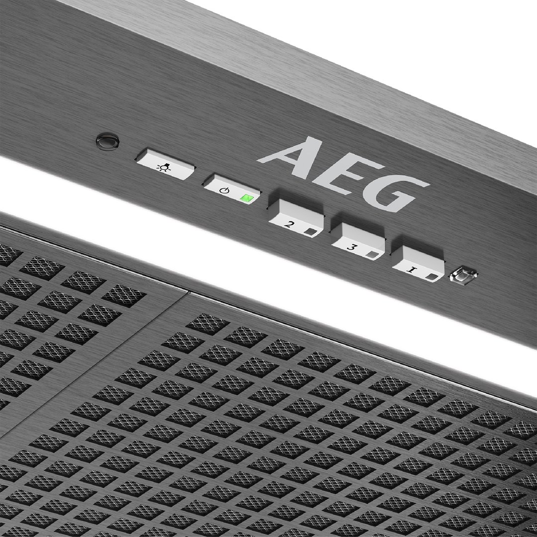 AEG 86cm Integrated Rangehood in Dark Stainless Steel DGE7970HB