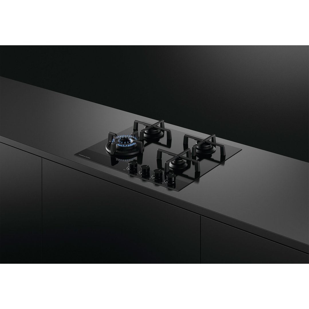 Fisher & Paykel Series 9 Gas on Glass Cooktop, 60cm CG604DNGGB4