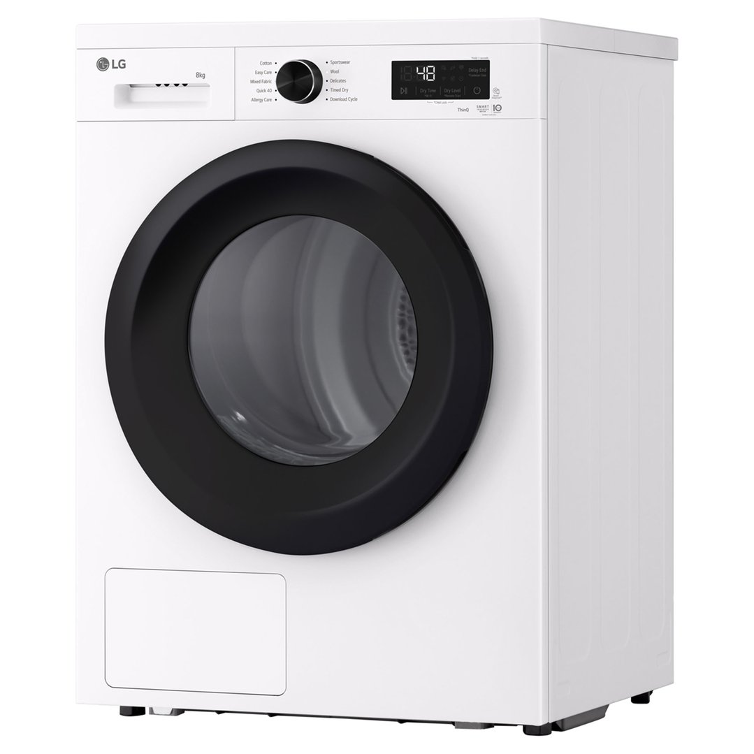 LG 8kg White Heat Pump Dryer DVH1-08WP