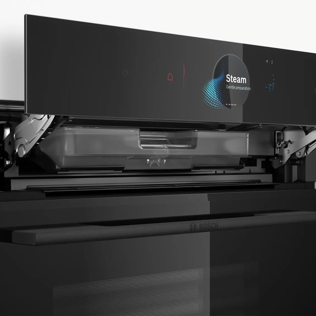 Bosch Series 8 Built-in oven with steam function 60 x 60 cm Black HSG958DB1A