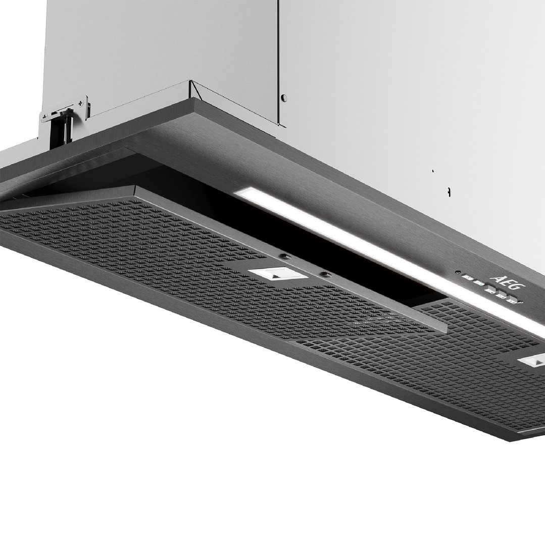 AEG 86cm Integrated Rangehood in Dark Stainless Steel DGE7970HB