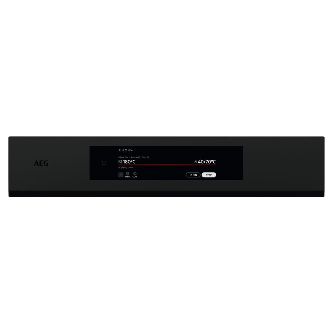 AEG 45cm COMBIQUICK® Matte Black Microwave Oven NKK9A801T