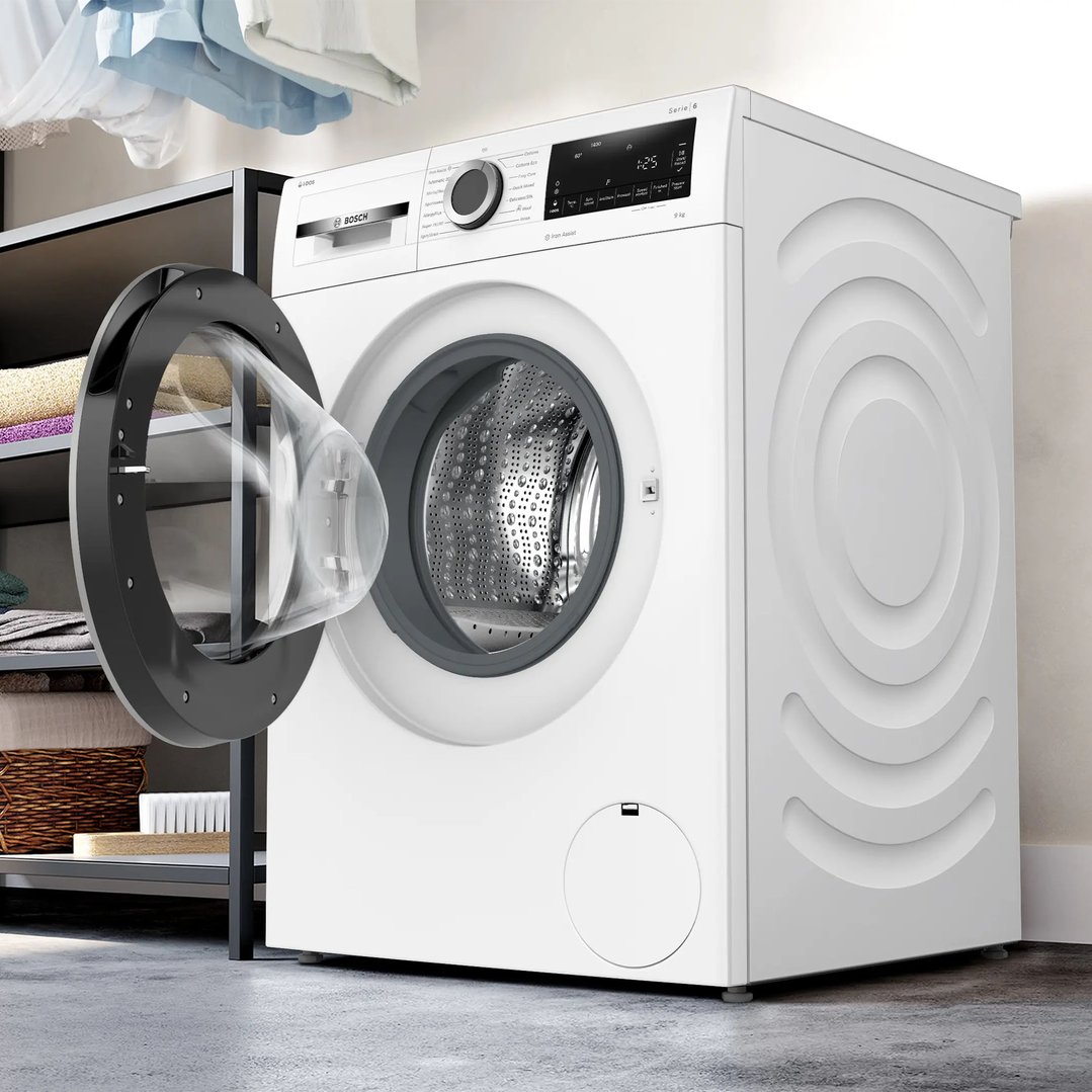Bosch 9kg Series 6 Front Loader Washing Machine White WGG244F0AU