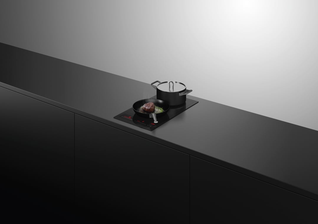 Fisher & Paykel 30cm Series 7, 2 Zone Induction Cooktop, SmartZone, Black CI302ZDTB5