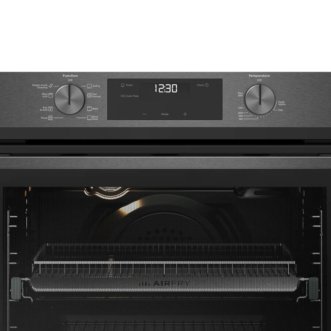 Westinghouse 60cm Multi-function 8 Oven with Air Fry - Dark Stainless Steel WVE6516DD
