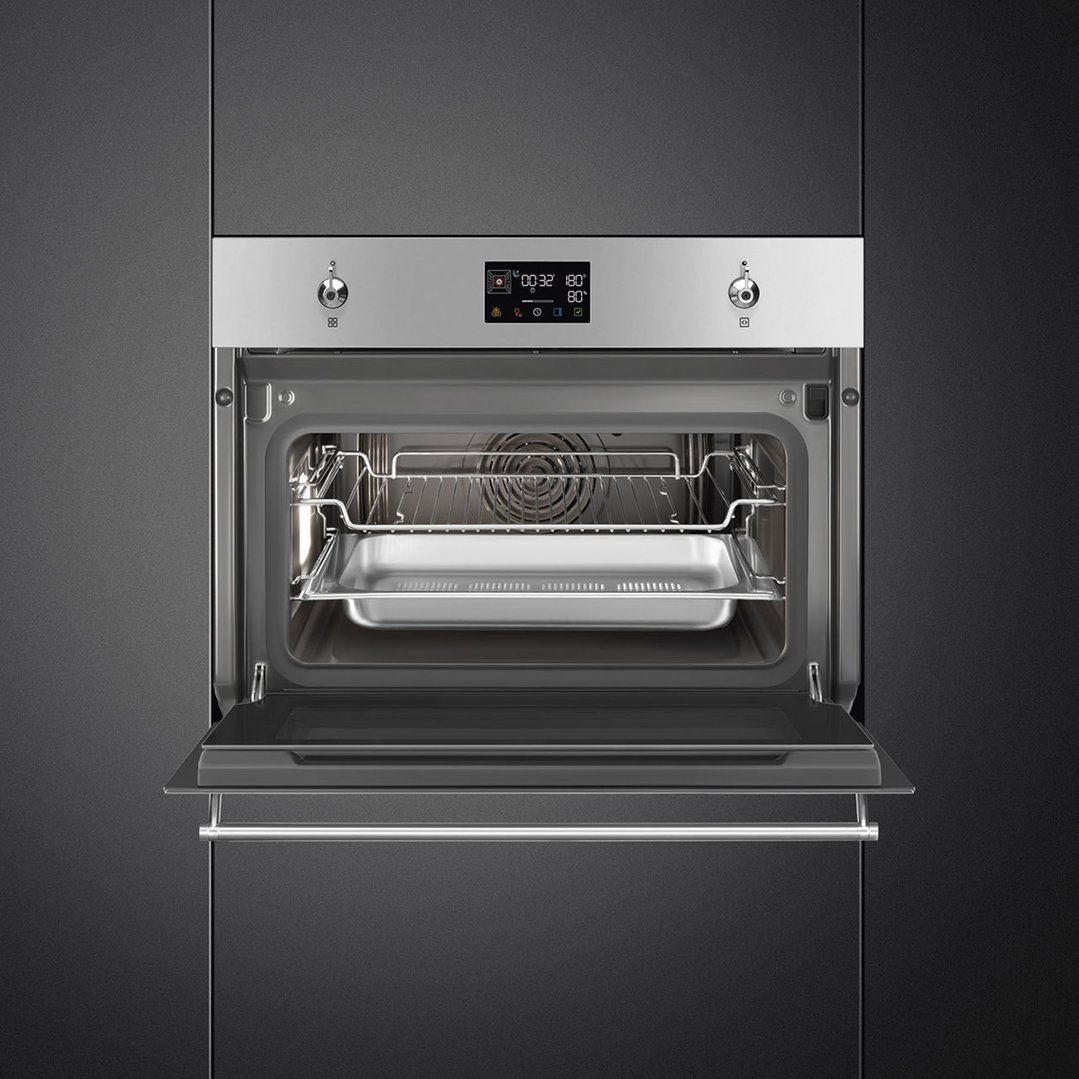 Smeg Compact Classic Steam 100 Oven - Stainless Steel SOA4302S3X