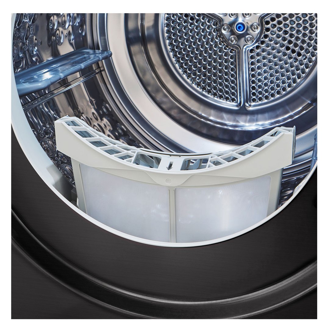 LG 10kg Series 10 Black Steel Heat Pump Dryer DVH10-10B