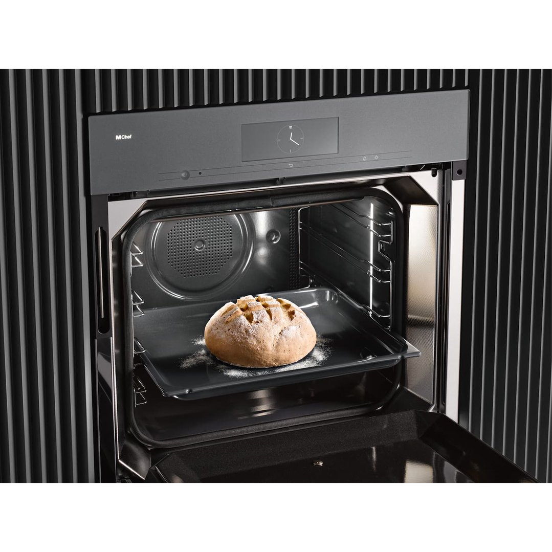 Miele 60cm Pyrolytic Dialog Oven with M Chef Cooking Modes Using Electro-Magnetic Waves Graphite Grey DO7860GG