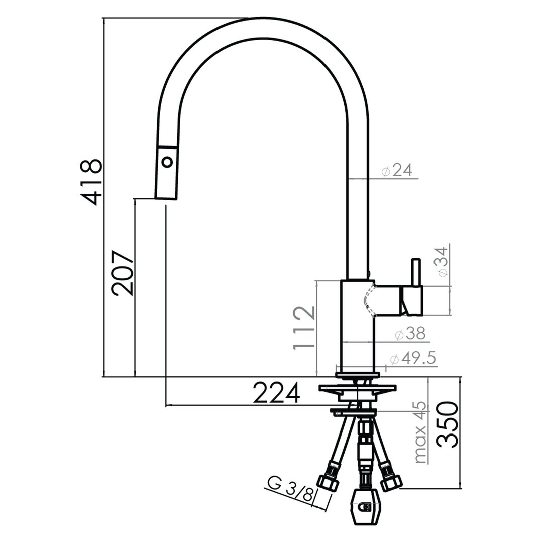 Franke Pull Out Tap TA7311