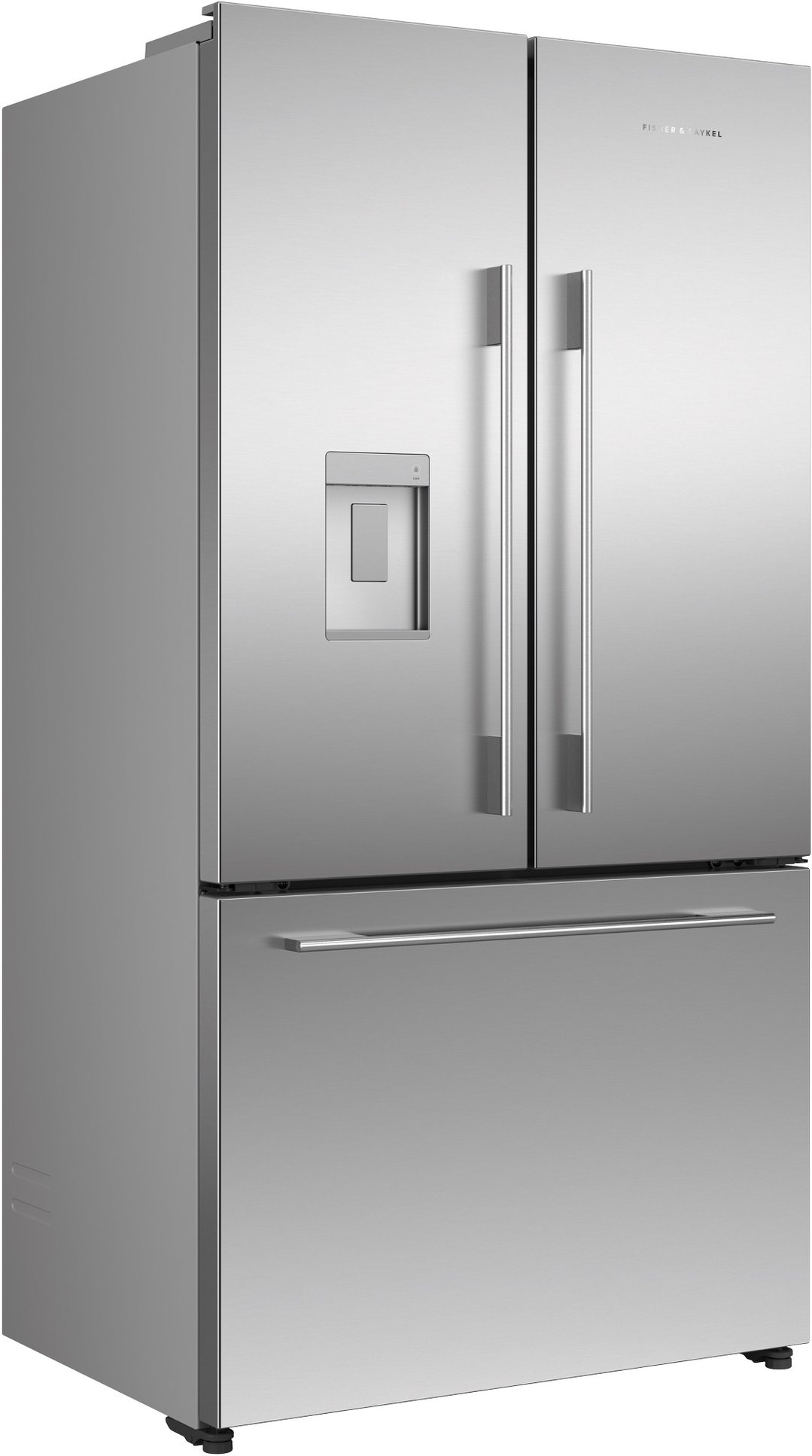 Fisher & Paykel 612L Series 7 French Door Refrigerator Freezer, Non-Plumbed Ice & Water, Stainless Steel RF600ADYX1