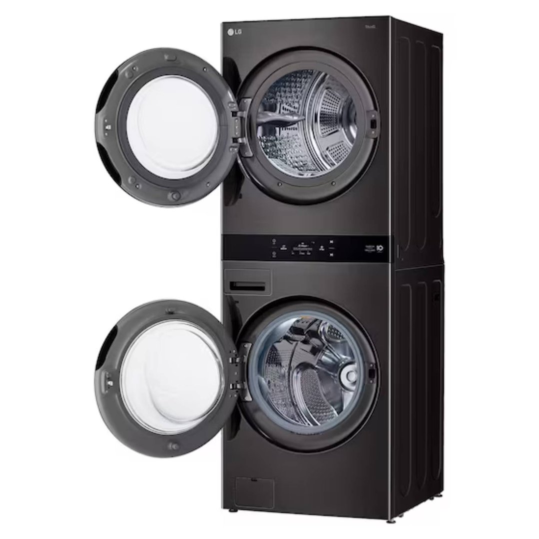 LG AI WashTower™ 19/10kg All-In-One Stacked Washer Dryer - Black WWT-1910BX