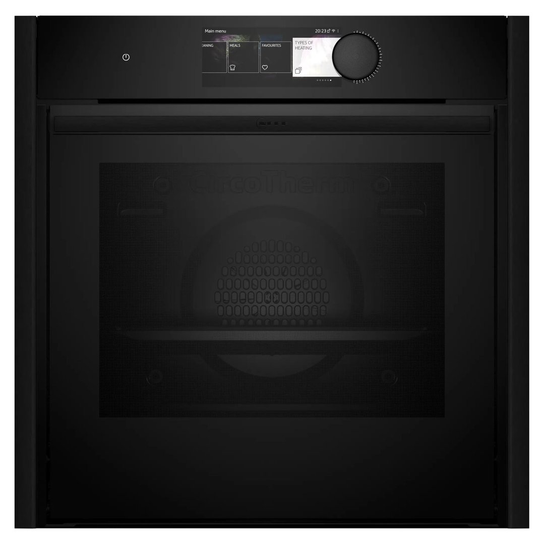 Neff Slide & Hide® Oven with FullSteam with Deep Black Side Trims / Handle and TwistPad Flex B69FY5CY0A-DB