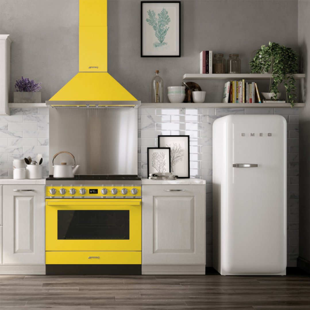 Smeg Portofino By90cm Wallmount Rangehood KPFA9YW