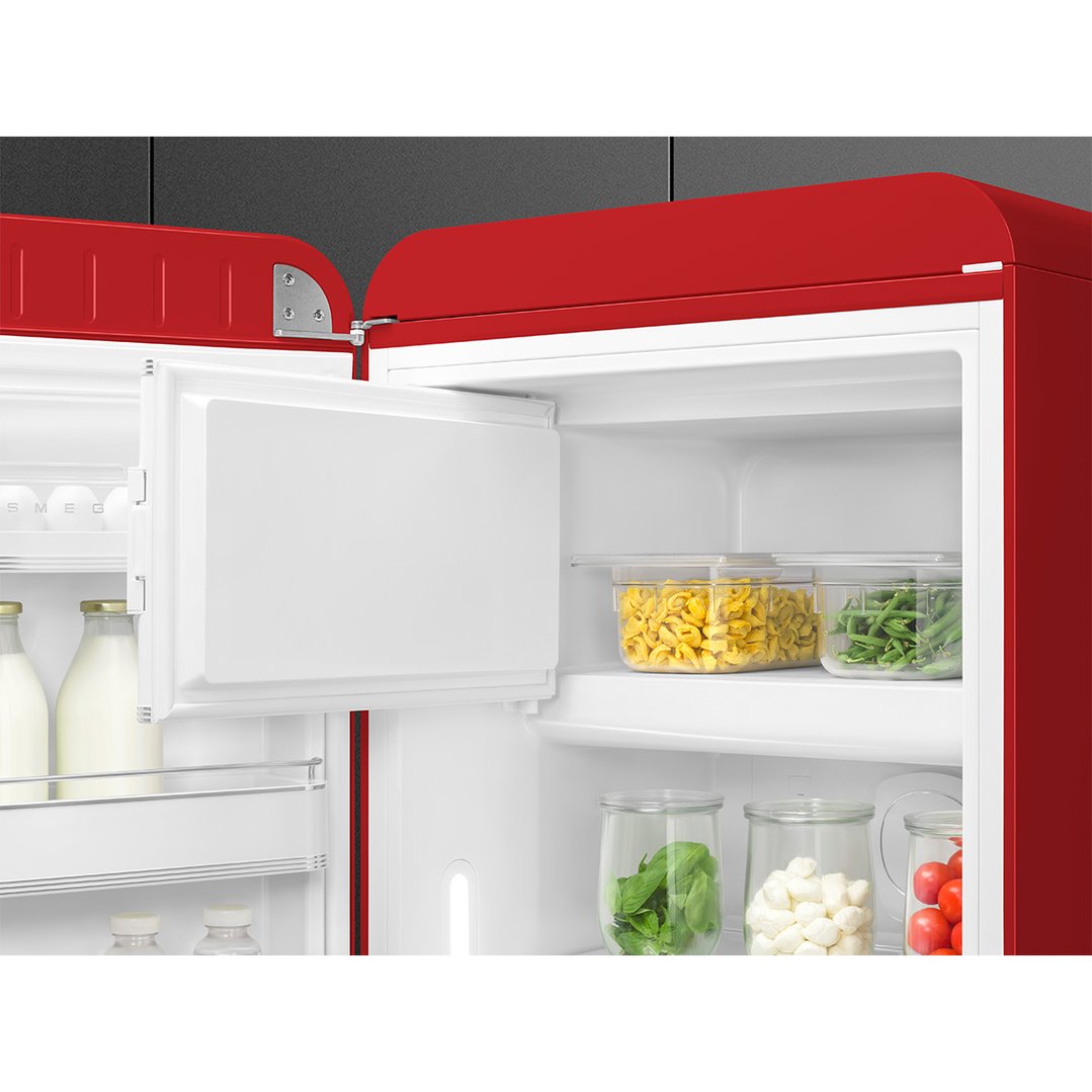 Smeg FAB 28 50’S Style Retro Refrigerator, Left Hand - Red FAB28LRD5AU