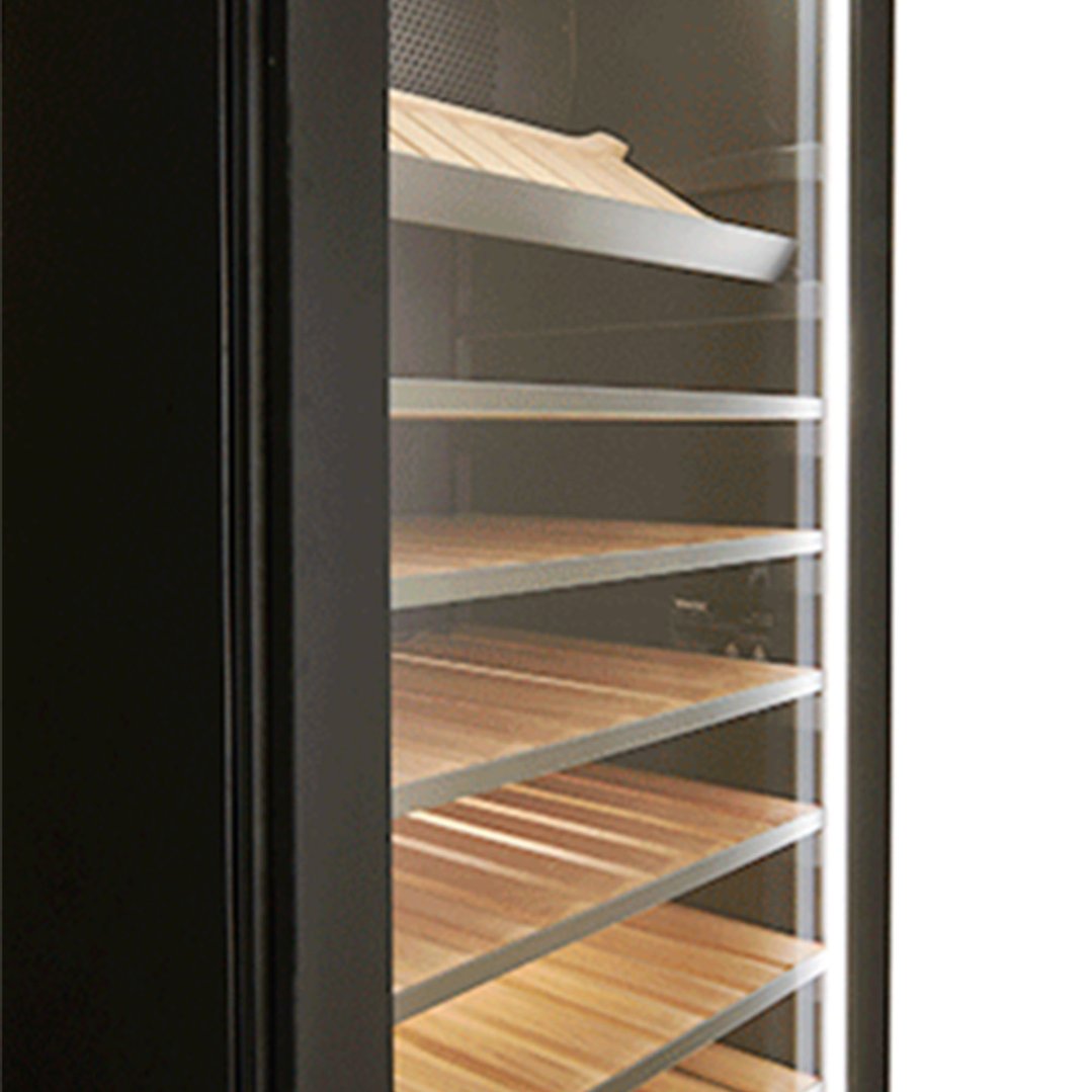 Vintec Premium 126 Bottle Wine Cabinet with Telescopic Shelves - Left Hinge VWM198PBA-L