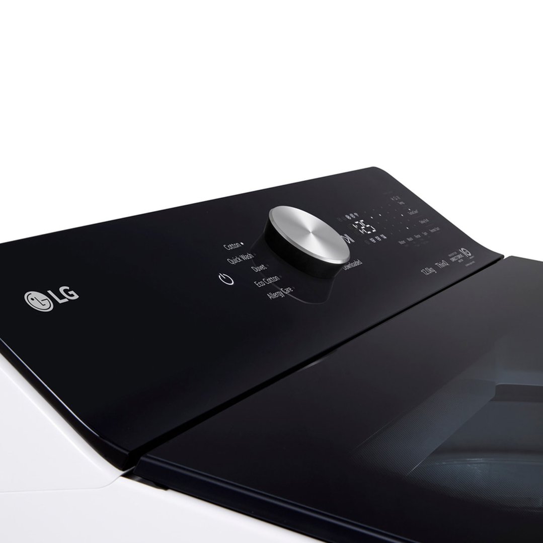 LG 12kg AI Top Load Washer - AI DD - White WTX5-12W