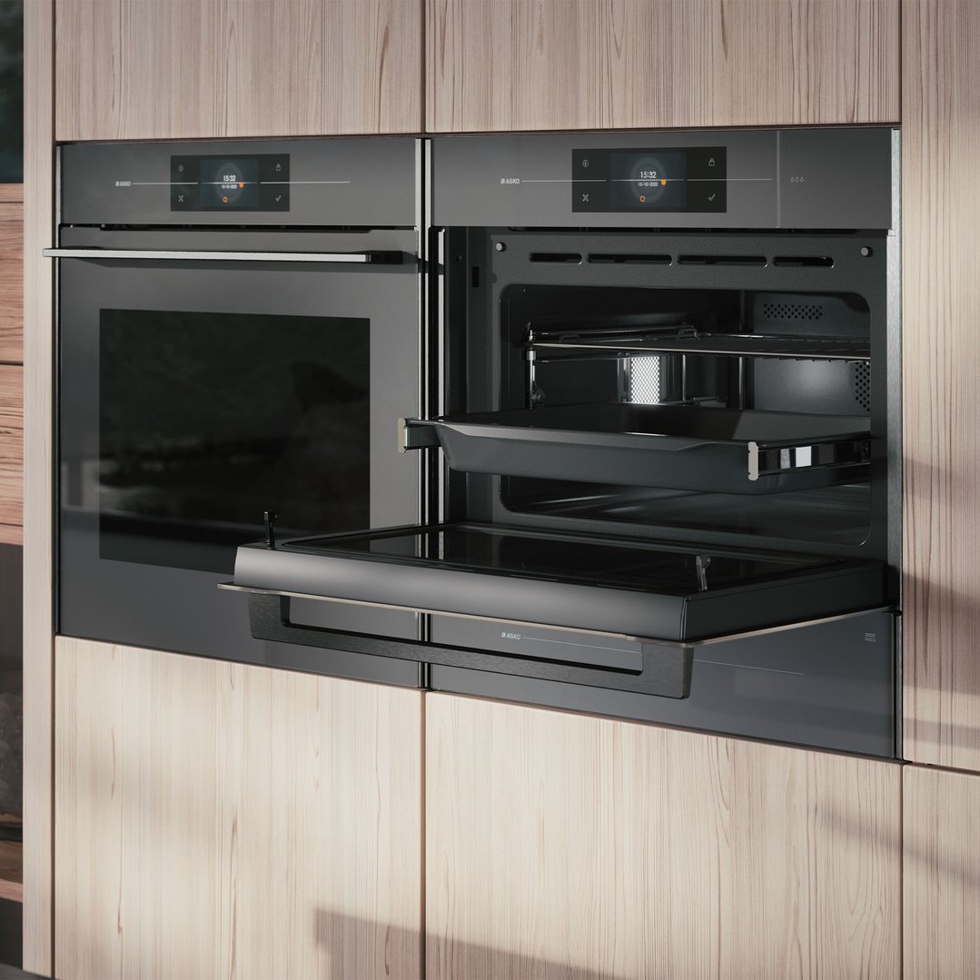 Asko Elements 45cm 5-in-1 Combi Steam Microwave Oven - Pearl Grey OCSM8478GG