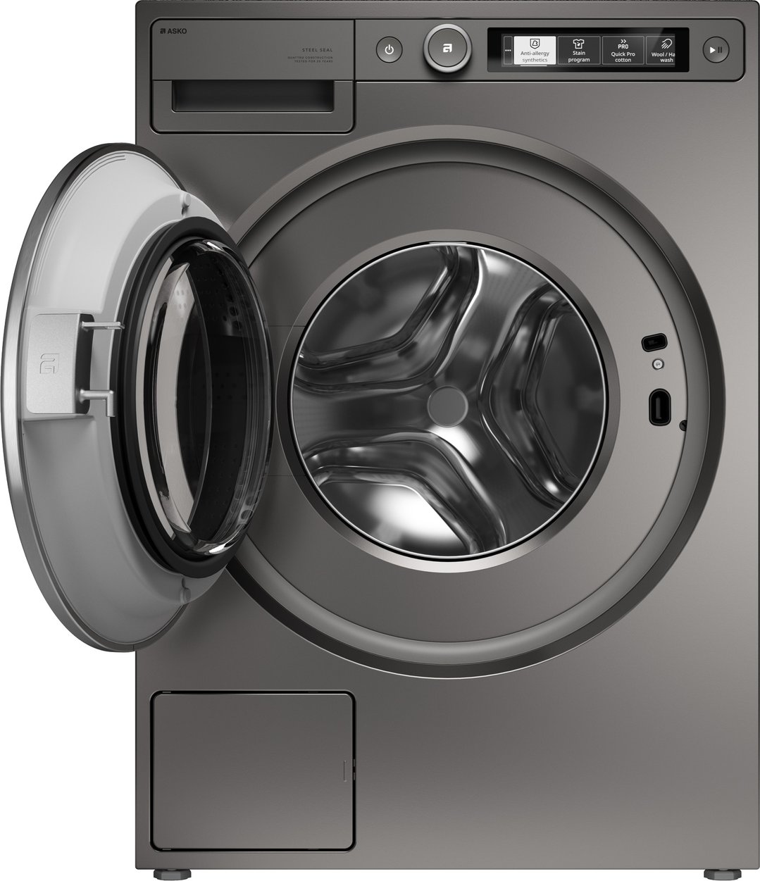 Asko 9kg Style Steel Seal™ Front Load Washing Machine - Titanium W5096RLTAU