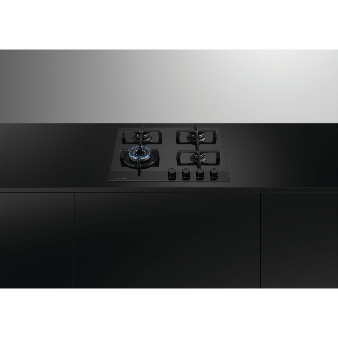 Fisher & Paykel Series 9 Gas on Glass Cooktop, 60cm CG604DNGGB4