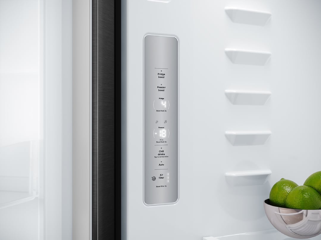 Westinghouse 564L Quad Door Fridge, Matte Charcoal Black WQE5700BD