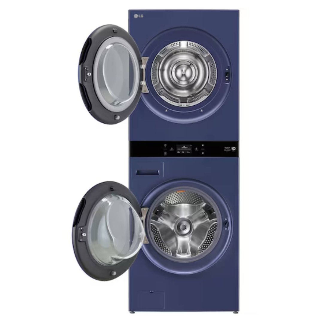 LG AI WashTower™ 19/10kg All-In-One Stacked Washer Dryer - Blue WWT-1910BLX